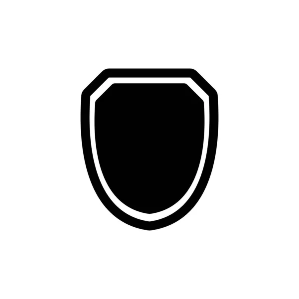 Abbildung Zum Schutzschild Symbol Vektor — Stockvektor