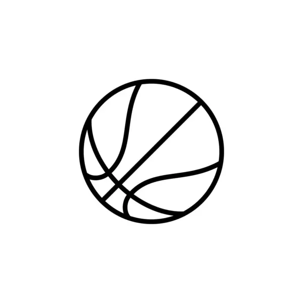 Basketboll Boll Ikon Illustration Vektortecken — Stock vektor