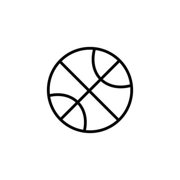 Icono Baloncesto Ilustración Señal Vectorial — Vector de stock