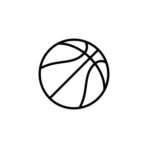 Εικονογράφηση Μπάσκετ Ball Υπογραφή Διανύσματος — Διανυσματικό Αρχείο