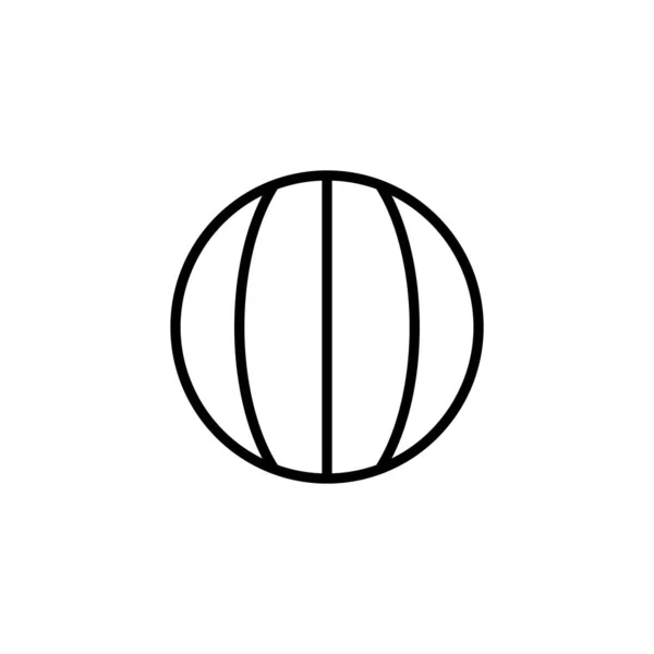 Бал Икона Векторный Знак — стоковый вектор
