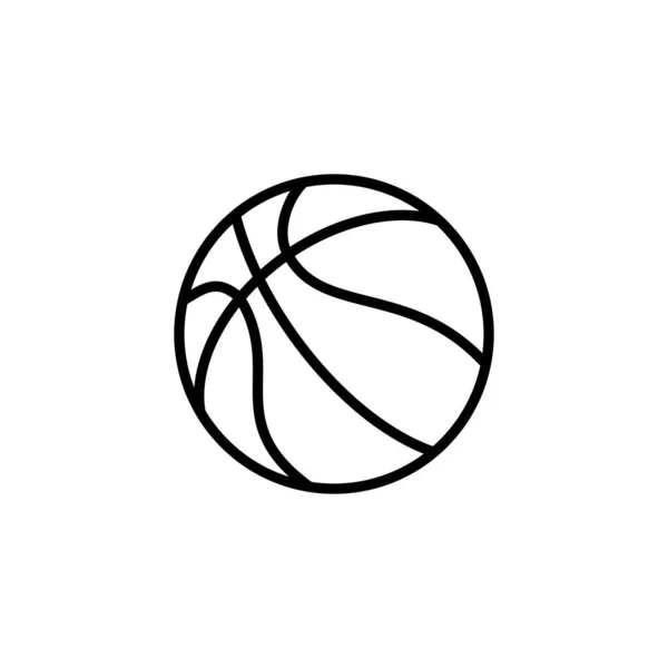 Basketbol Topu Ikonu Illüstrasyonu Vektör Şareti — Stok Vektör
