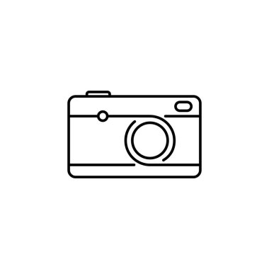 Kamera Fotoğrafı Simgesi İllüstrasyonu. Vektör İşareti