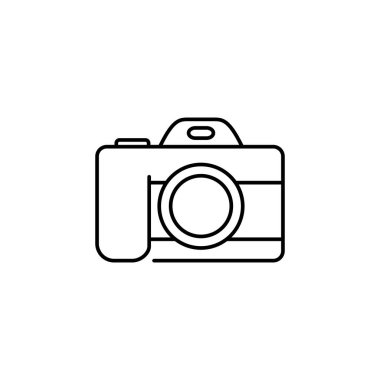Kamera Fotoğrafı Simgesi İllüstrasyonu. Vektör İşareti