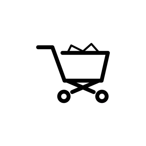 Shopping Cart Icon Vector Illustration Design — Stock Vector