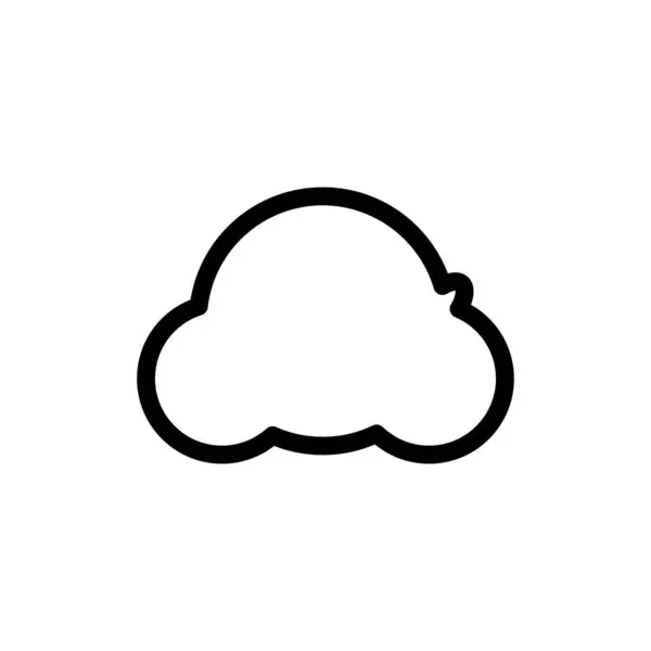 Cloud Icon Web Vector Illustratie — Stockvector