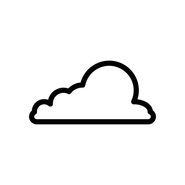 Cloud Icon Web Vector Illustratie — Stockvector