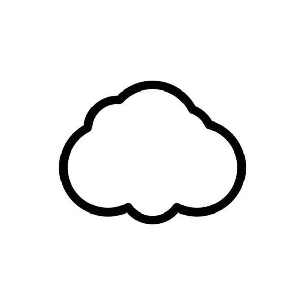 Ikona Chmury Web Ilustracja Wektora — Wektor stockowy