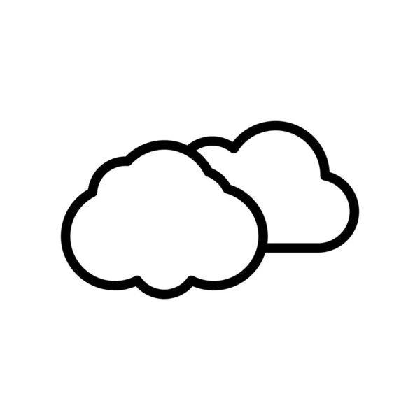 Cloud Icon Web Vector Illustration — Stock Vector