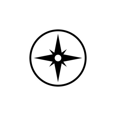 Comapass Simge Vektör Tasarımı İllüstrasyonu