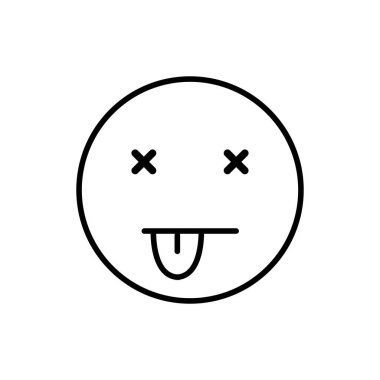 emot simgesi vektör duygu yüz tasarımı