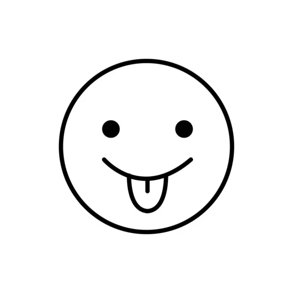 Emot Icon Vector Emotion Face Design — Vettoriale Stock