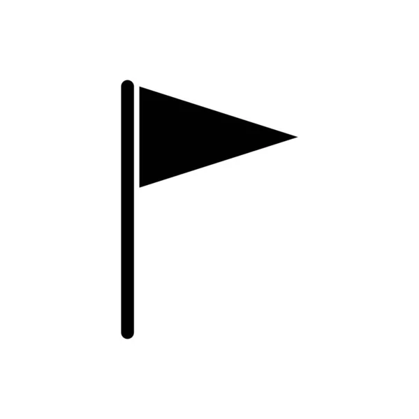 Flat Design Flag Symbol Icon Vector Design — Stock Vector