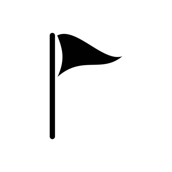Flat Design Flag Symbol Icon Vector Design — Stock Vector