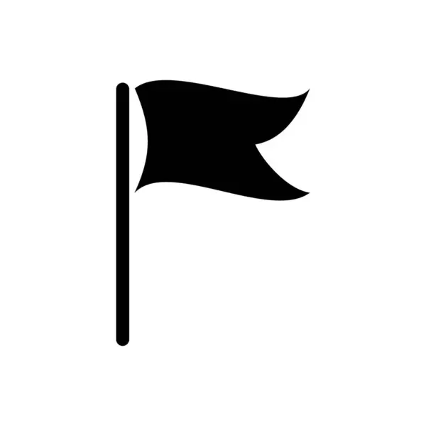Platt Design Flagga Symbol Ikon Vektor Design — Stock vektor
