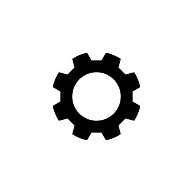 dişli döndürme ikonu vektör tasarımı çizimi