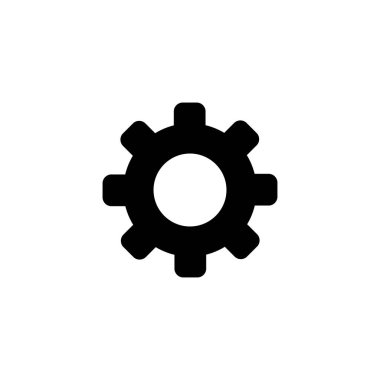 dişli döndürme ikonu vektör tasarımı çizimi