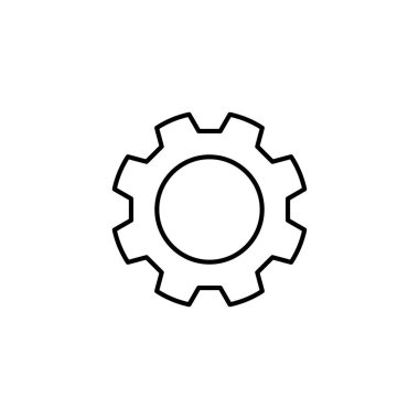 dişli döndürme ikonu vektör tasarımı çizimi