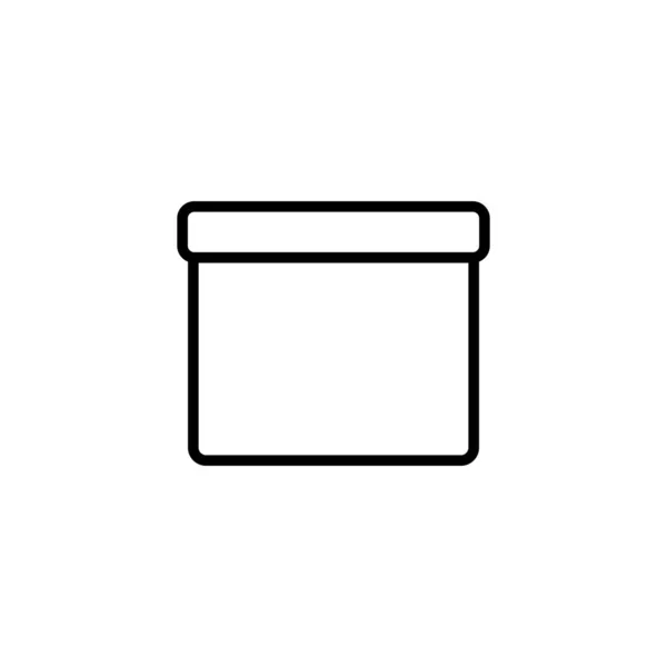 Ikona Dárkového Pole Vektorová Ilustrace — Stockový vektor