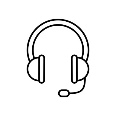 Headphone icon design, vector illustration clipart