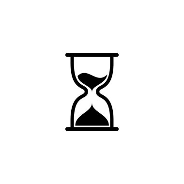 Flat design icon hourglass vector illustartion clipart