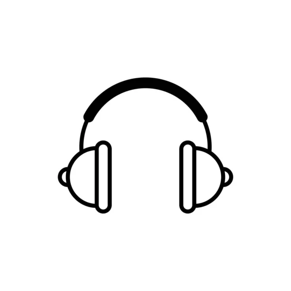 Ακουστικών Εικονίδιο Σχεδιασμός Εικονογράφηση Φορέας — Διανυσματικό Αρχείο