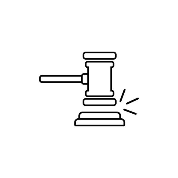 Law Hummer Icon Vector Design Simple — Stock Vector