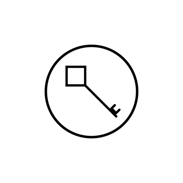 Icono Clave Vector Ilustración Diseño — Vector de stock