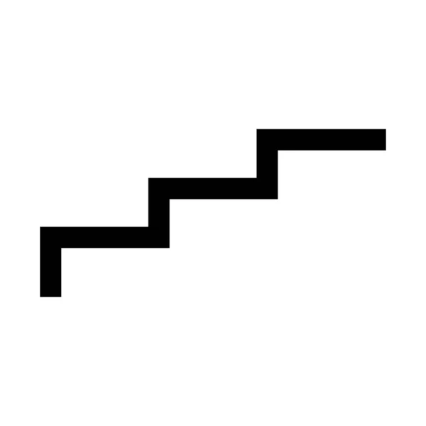 Простая Векторная Иллюстрация Значка Лестницы — стоковый вектор
