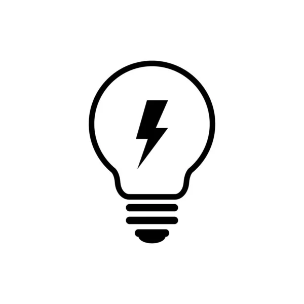 Egyszerű Lámpa Ikon Vektor Illusztráció — Stock Vector