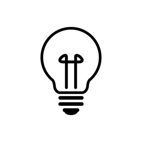 Illustration Vectorielle Icône Lampe Simple — Image vectorielle