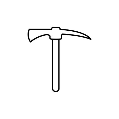 madencilik aracı simgesi basit vektör tasarımı