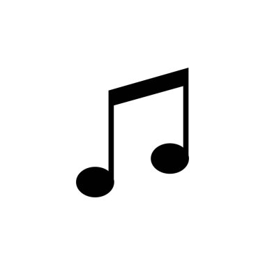 Not Müzik Simgesi Vektör Tasarımı