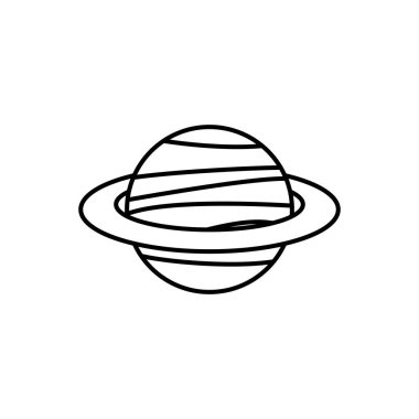 gezegen simgesi tasarımı vektör ilüstrasyonu