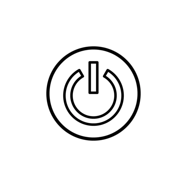 Botão Energia Ícone Vetor Ilustração —  Vetores de Stock