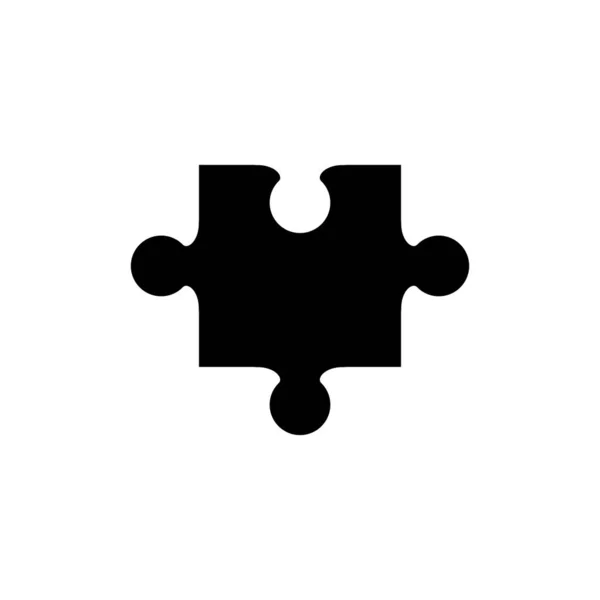 Eenvoudige Puzzel Vector Ontwerp Icoon — Stockvector