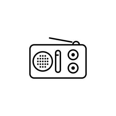Basit radyo simgesi vektör illüstrasyonu