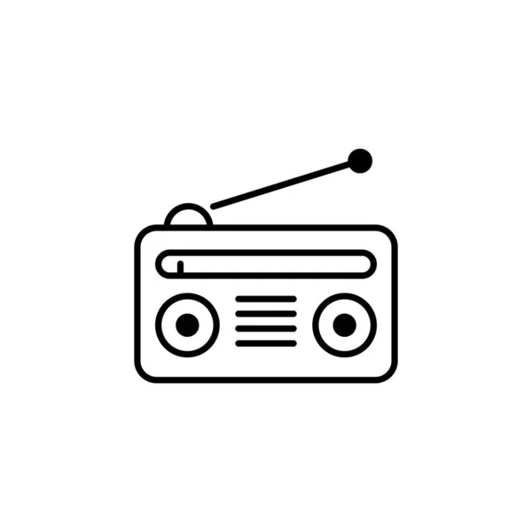 Einfache Radio Icon Vektor Illustration — Stockvektor