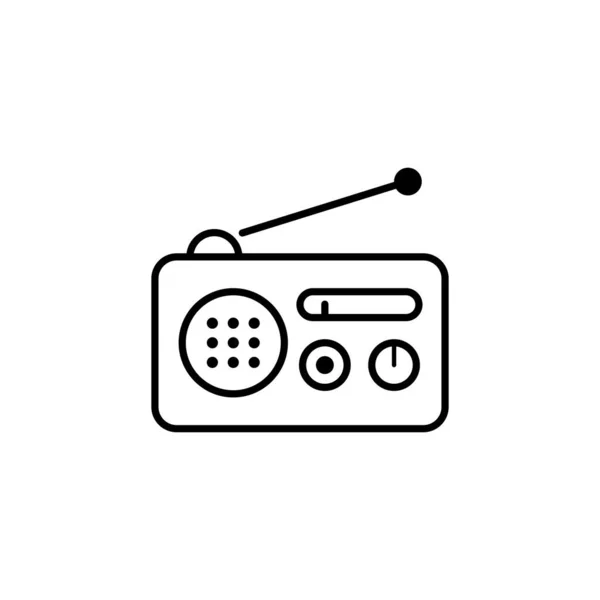 Basit radyo simgesi vektör illüstrasyonu