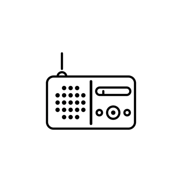 Eenvoudige Radio Icoon Vector Illustratie — Stockvector