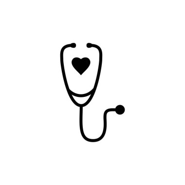 stetoskop tasarım vektör çizimi