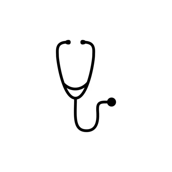 Stetoscopio Icona Disegno Vettoriale Illustrazione — Vettoriale Stock