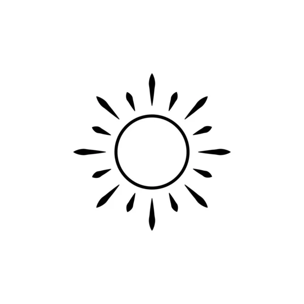 Icono Sol Diseño Vector Ilustración — Archivo Imágenes Vectoriales