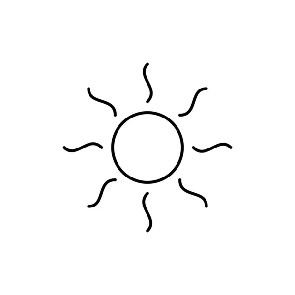 Векторная Иллюстрация Иконок Солнца — стоковый вектор