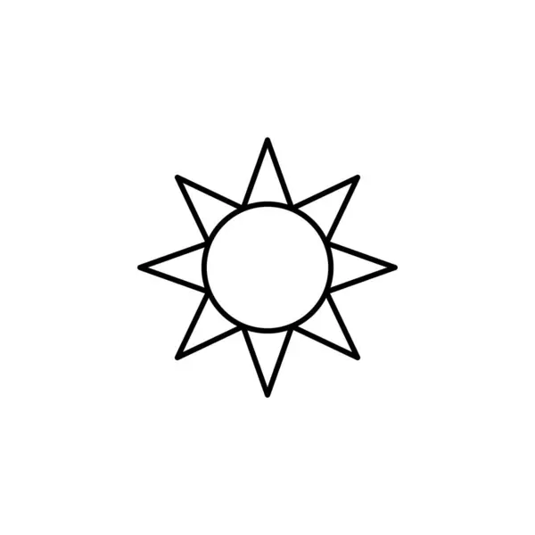 Ikona Słońca Projekt Wektor Ilustracja — Wektor stockowy