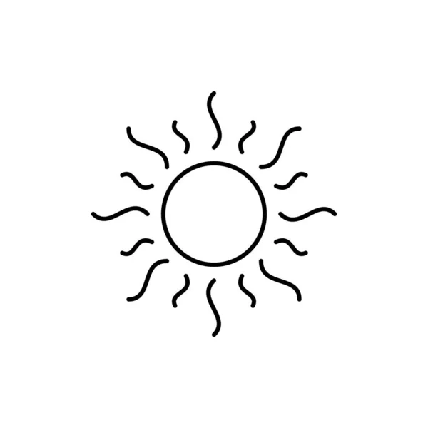 Icono Sol Diseño Vector Ilustración — Archivo Imágenes Vectoriales