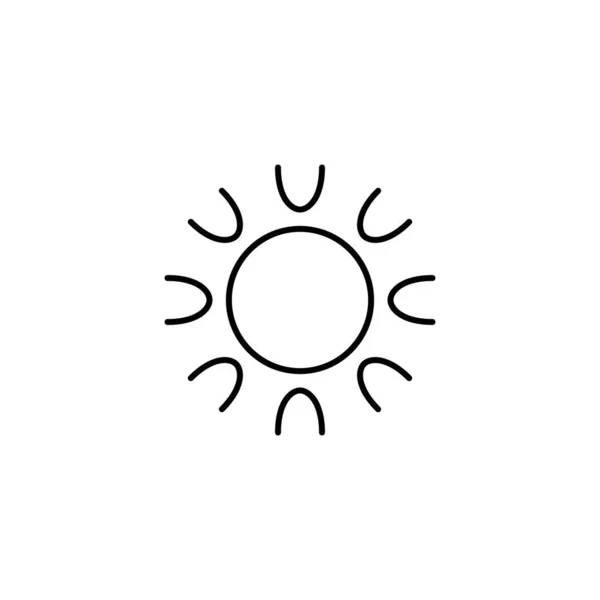 Sun Icon Design Vector Illustration — Stock Vector