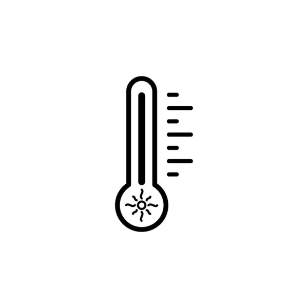 Termometre Simgesi Vektör Illüstrasyonu — Stok Vektör