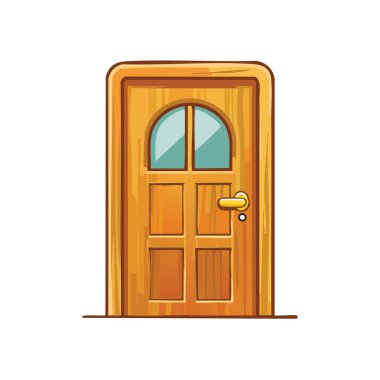 Basit Düz Minimalist Kapı Simgesi