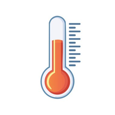 Basit tasarım termometre simgesi çizimi